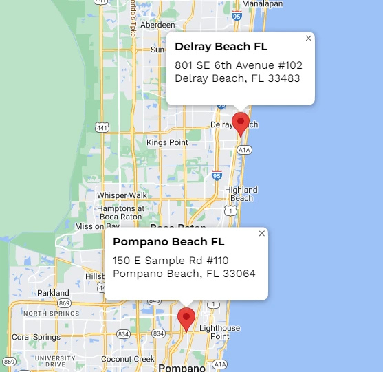 Chiropractic Delray Beach FL Map