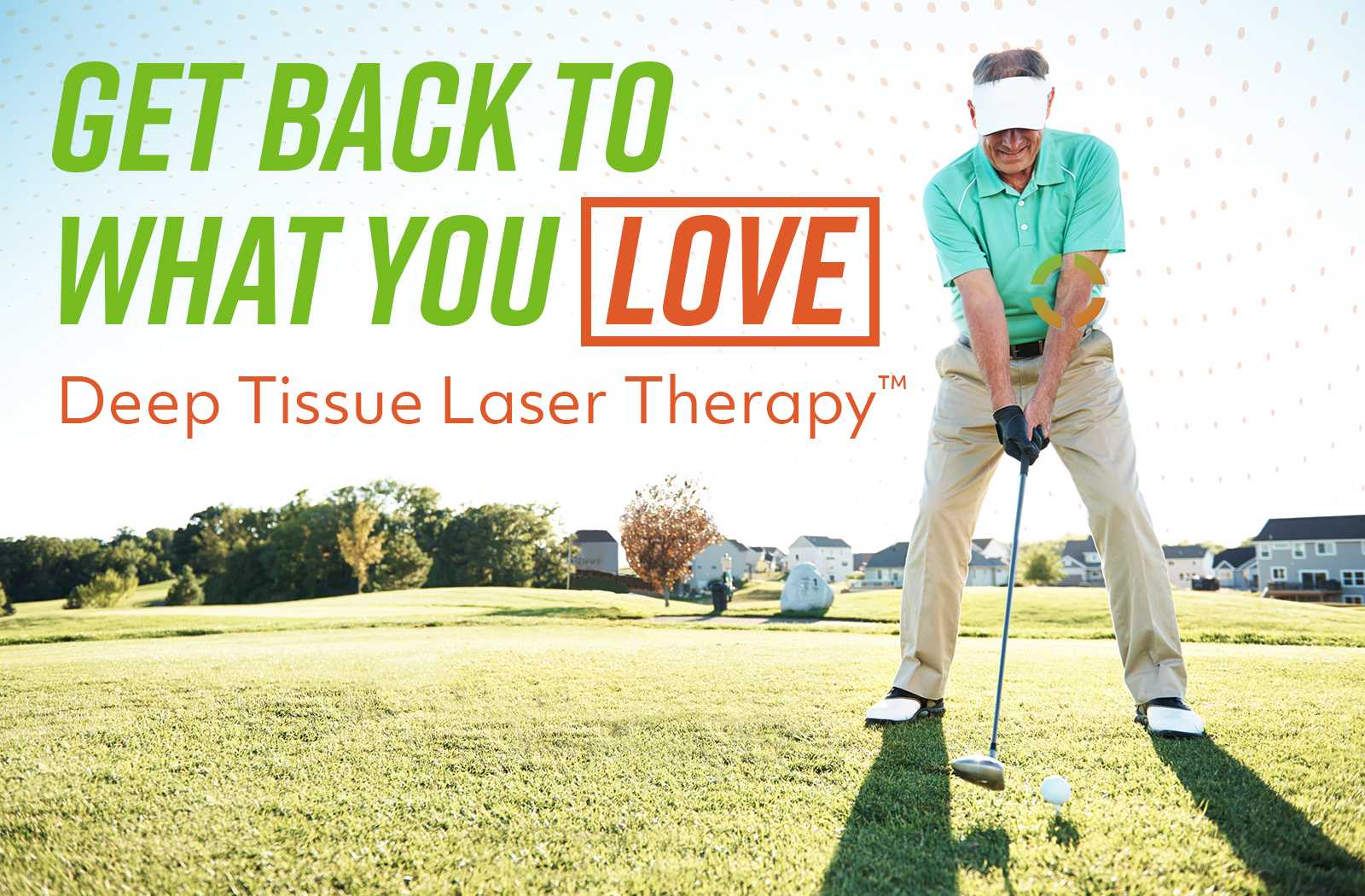 Active patient enjoying golf after laser therapy pain relief | Freedom Chiropractic Delray Beach FL